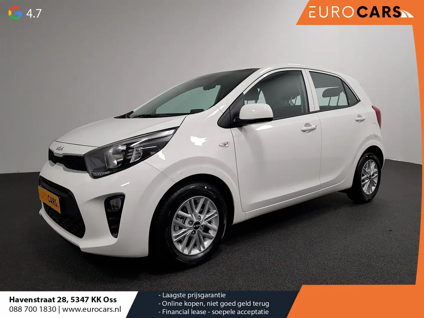 Kia Picanto 1.0 DPi Automaat DynamicLine | Navigatie | Apple C Blanc - 1