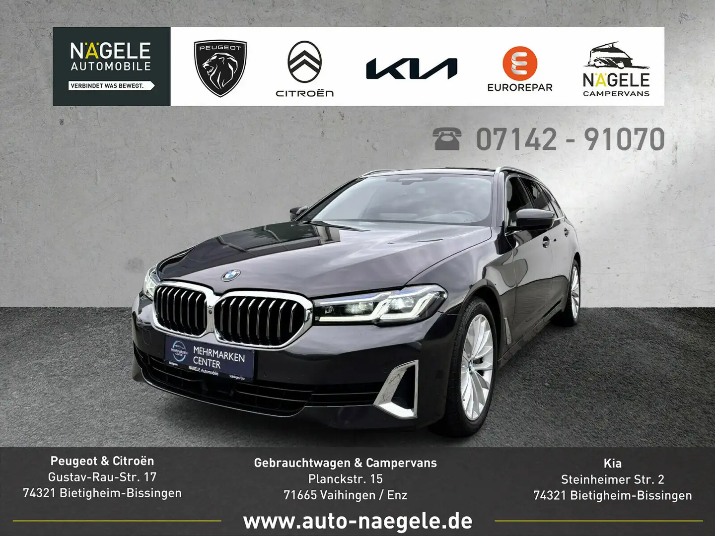BMW 540 540i xDri.|Nappa+Massage+Laser+ACC+HuD+Pano+H&K Grau - 1