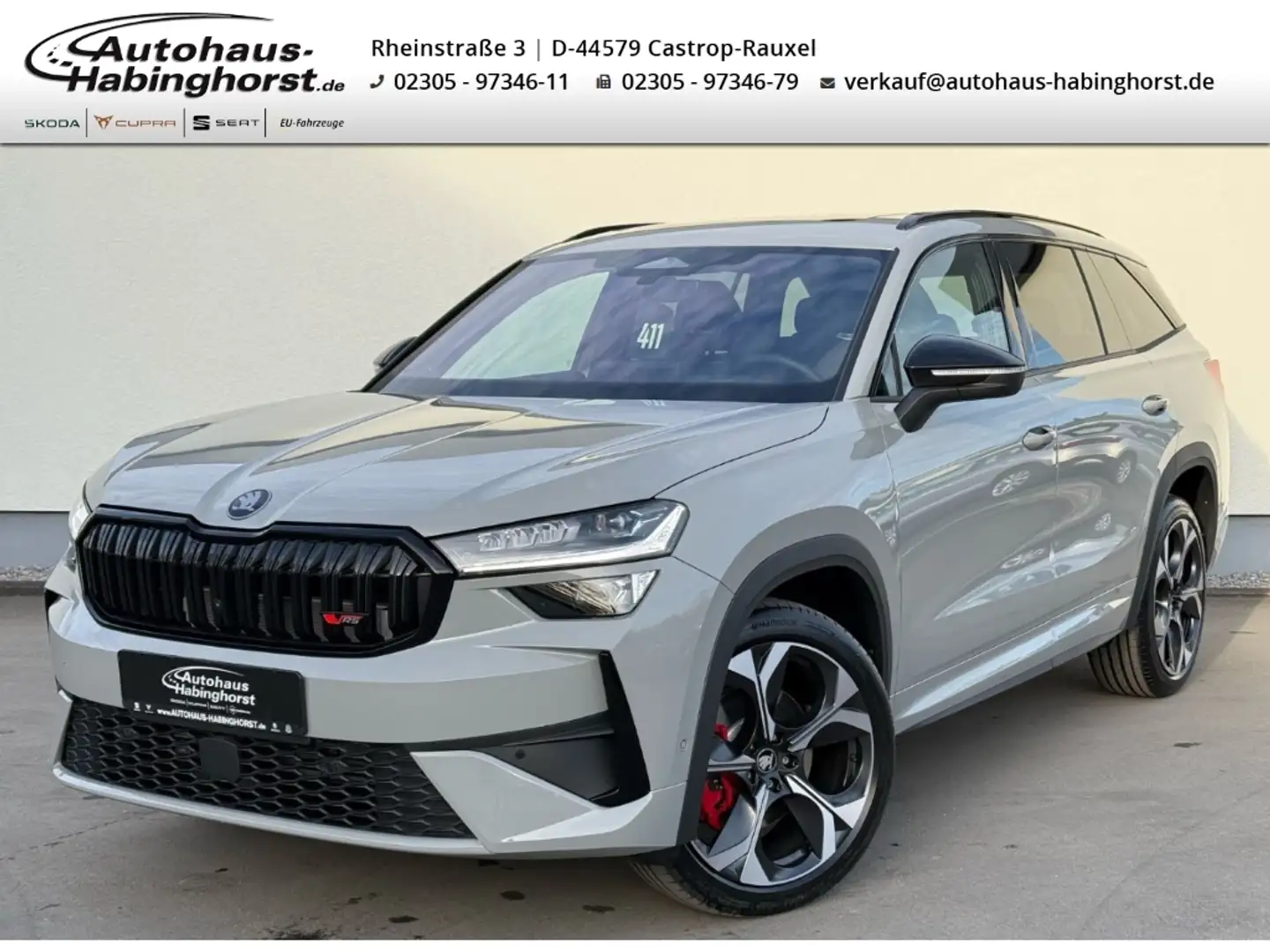 Skoda Kodiaq II 2.0 TSI DSG 4x4 RS 7-Sitzer HeadUp DCC AreaView Gris - 1