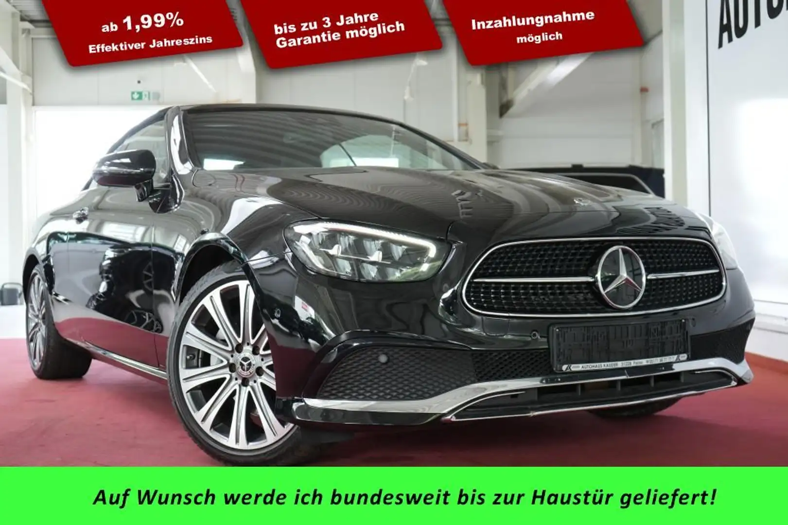 Mercedes-Benz E 200 Cabrio Avantgarde*LED*Navi*Kamera* Schwarz - 1