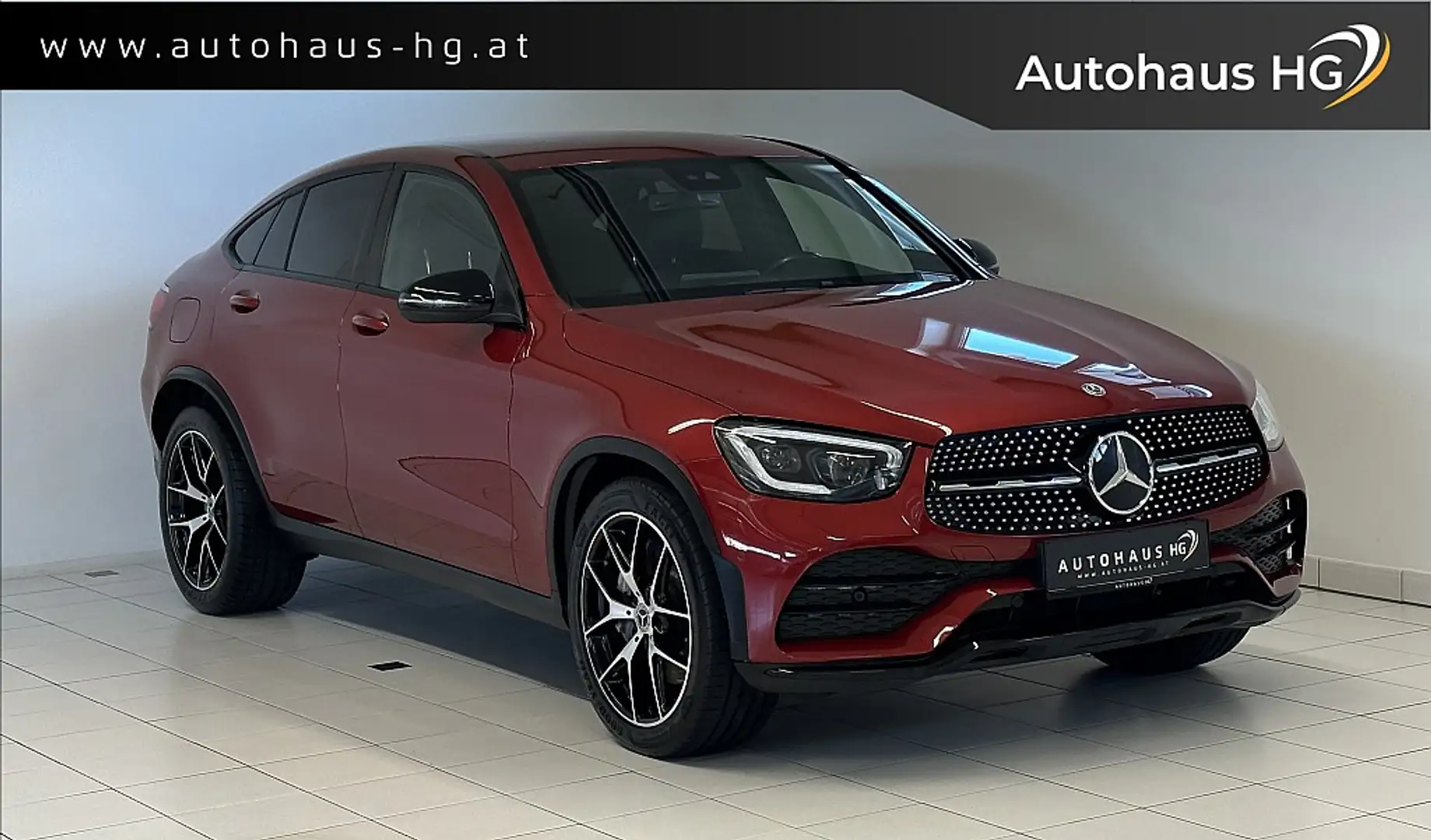 Mercedes-Benz GLC 200 d Coupé 4MATIC*1.BESITZ*BURMESTER*AMBIENTE*ILS* Rot - 1