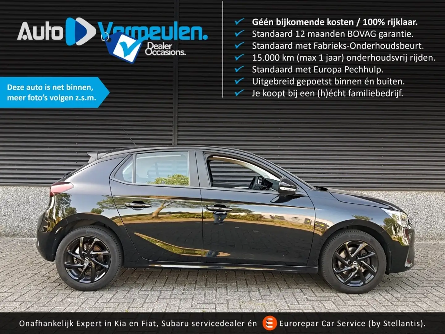 Opel Corsa 1.2 Turbo Edition Zwart - 1