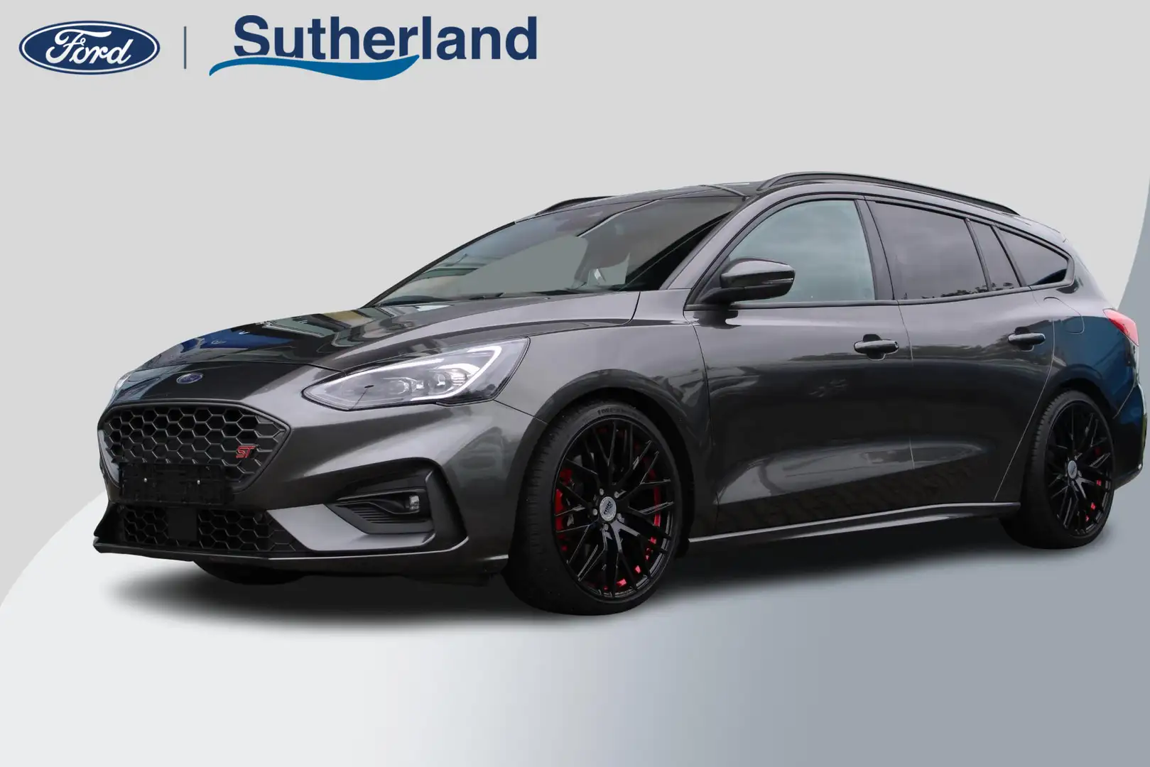 Ford Focus Wagon 2.3 EcoBoost ST-3 | Automaat 280pk! | Dubbel Grijs - 1