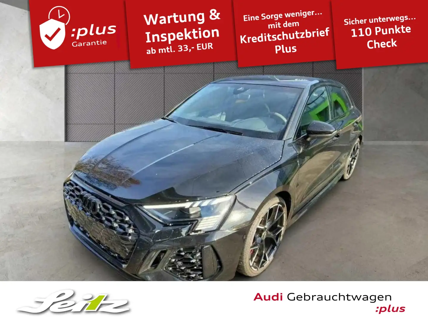 Audi RS3 RS 3 Sportback 2.5 TFSI quattro *B&O*MATRIX*PDC*NA Schwarz - 1