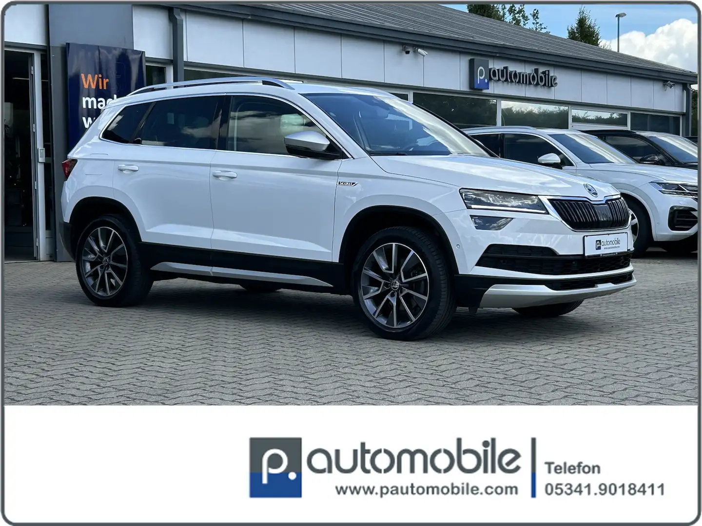 Skoda Karoq 2.0 TDI DSG Scout 4x4*AHK*LED*NAVI*SH*USB* Weiß - 1