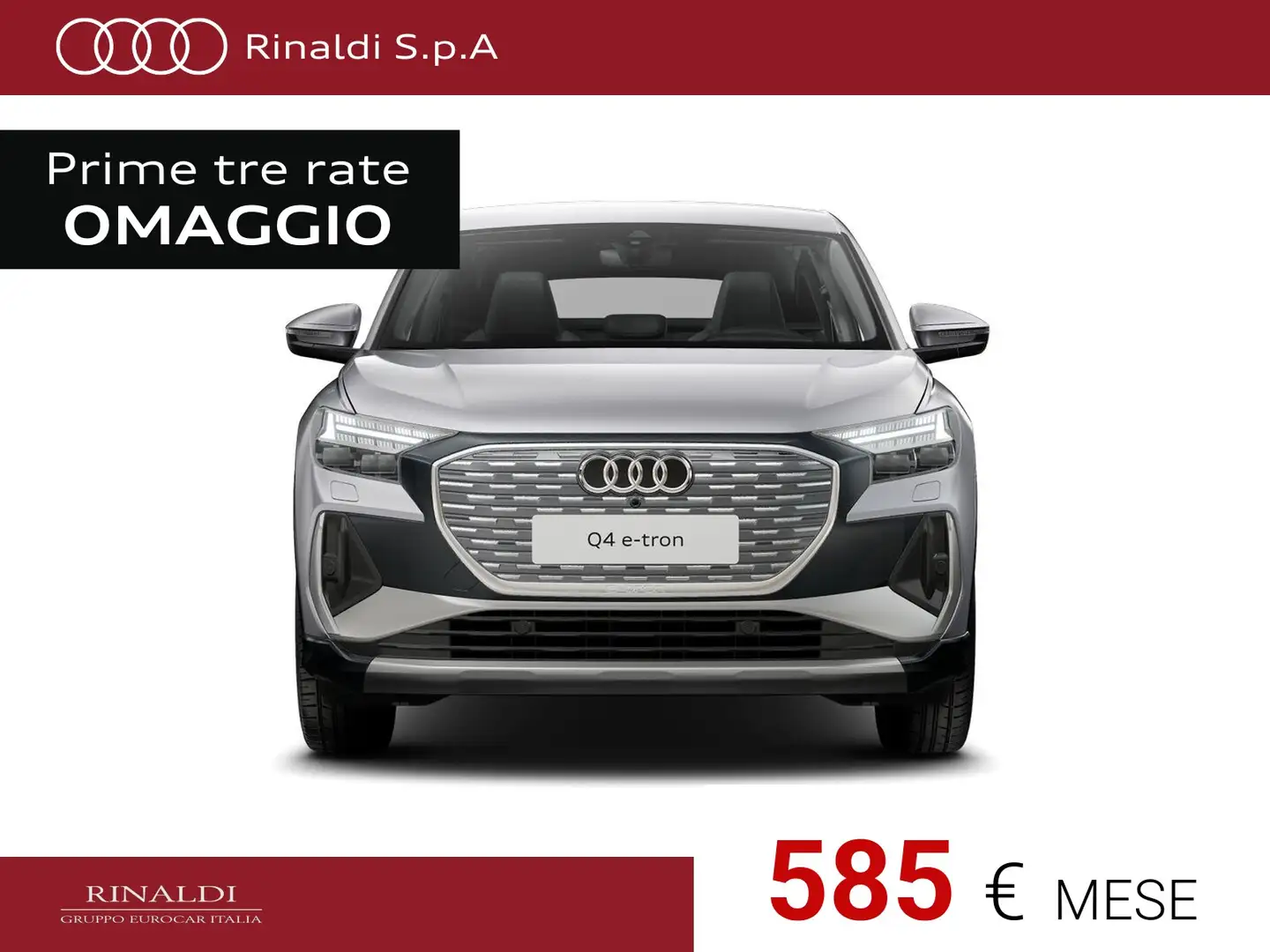 Audi Q4 e-tron sportback e-tron 45 s line edition quattro 286cv Argento - 2