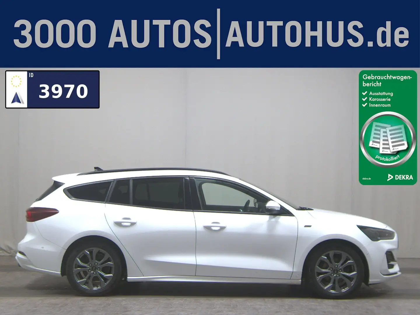 Ford Focus Turnier 1.5 EB ST-Line Navi LED Pano AHK Weiß - 1