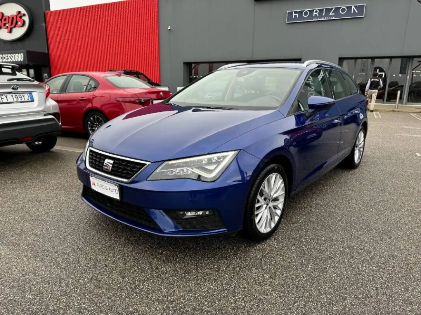 SEAT Leon 2.0 tdi Business 150cv dsg 7m my20 Bleu - 1