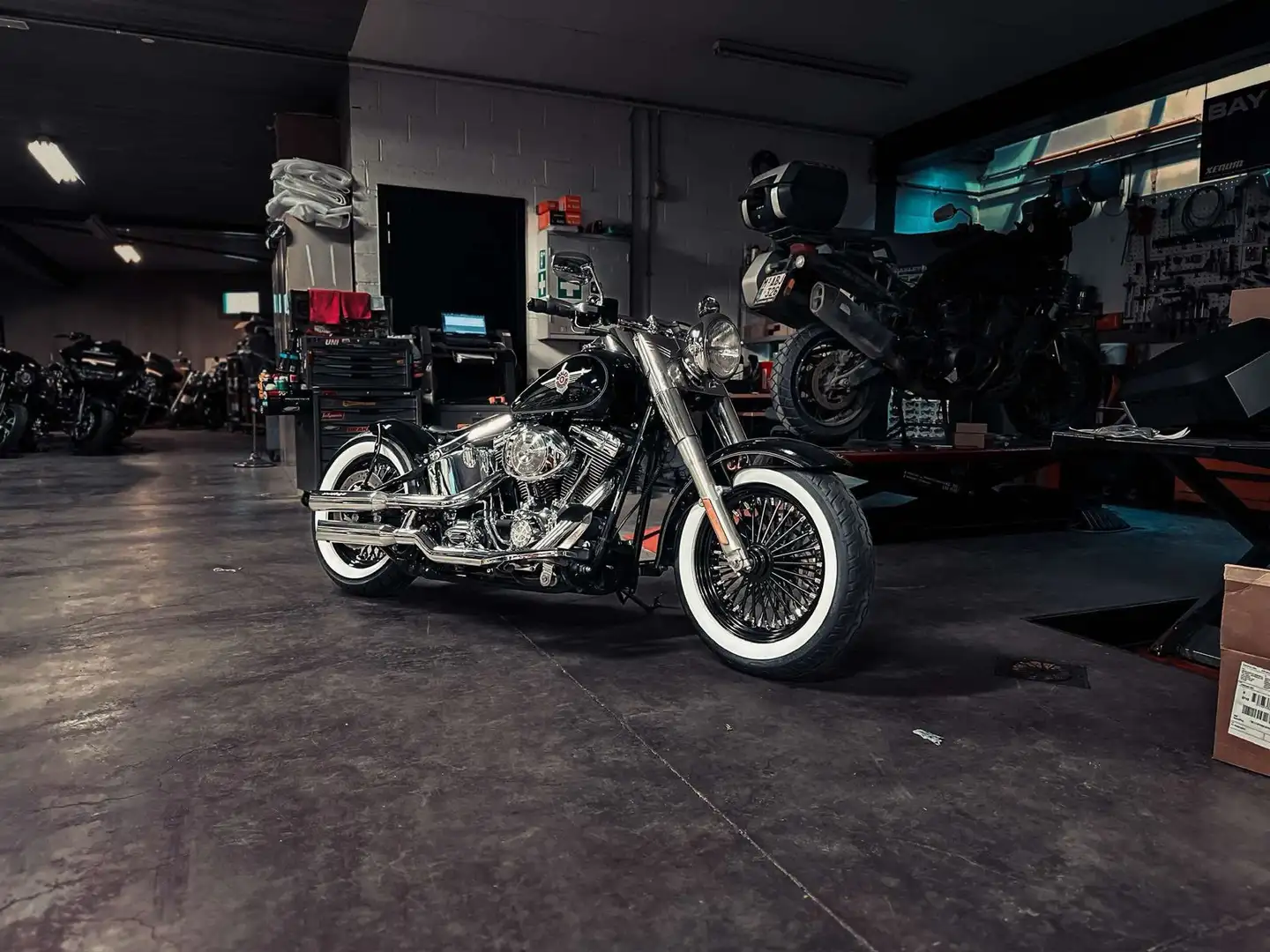 Harley-Davidson Fat Boy Custom Bobber Nero - 2