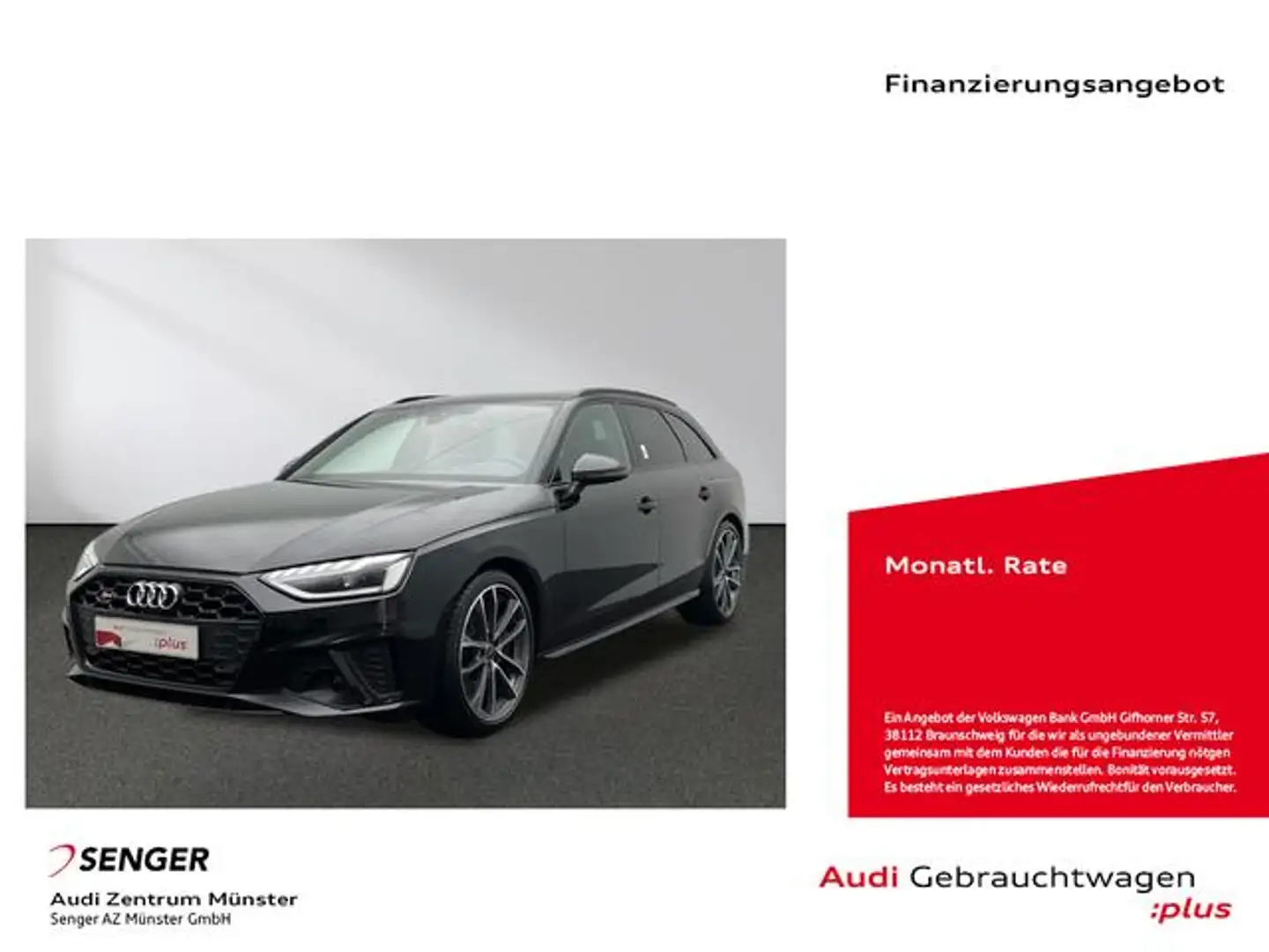 Audi S4 Avant 3.0 TDI quattro Matrix Leder Pano AHK Noir - 1