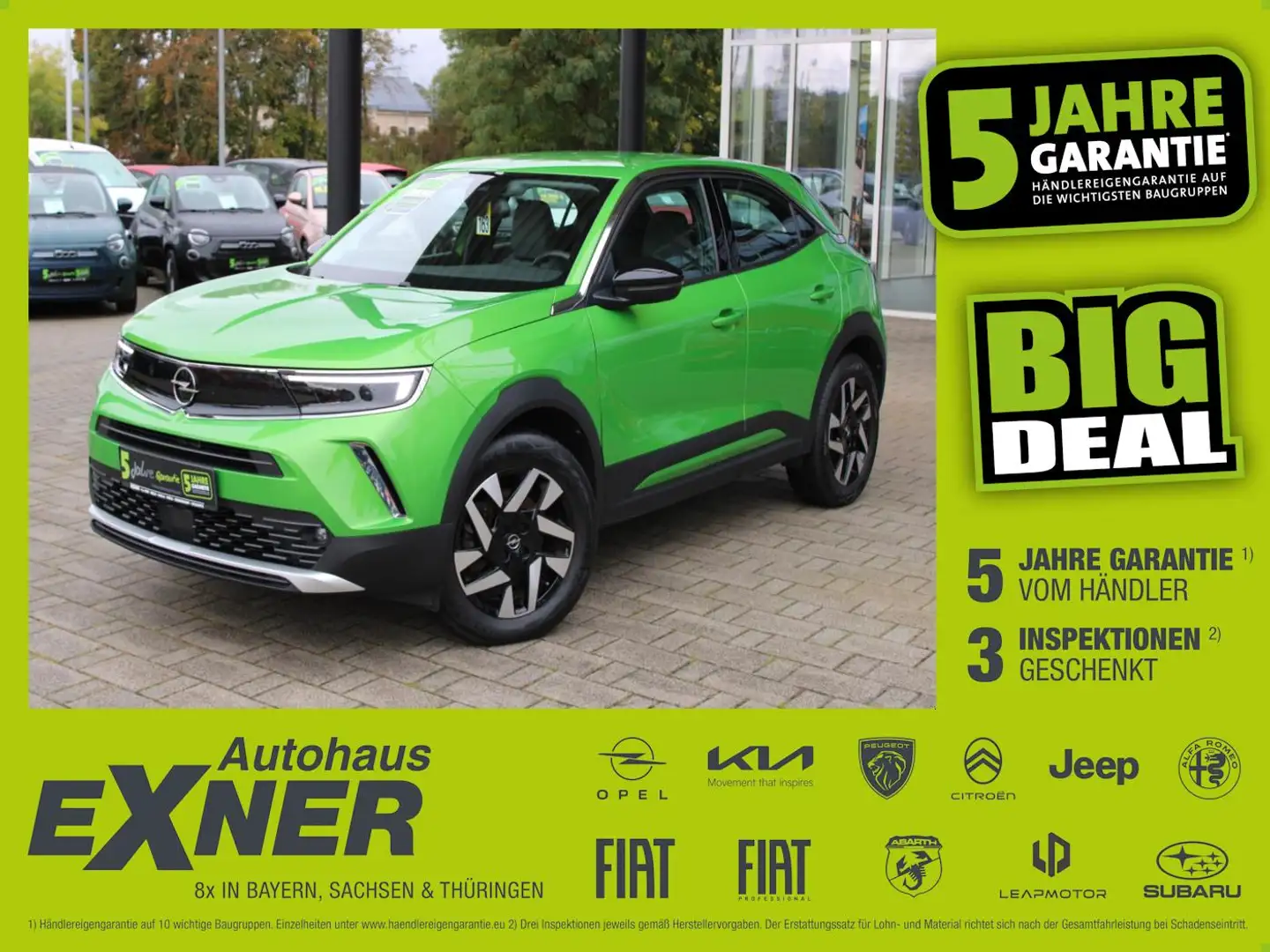 Opel Mokka-E Mokka e ELEGANCE LED+SHZ+Winterp.+Fernlichtass. Grün - 1