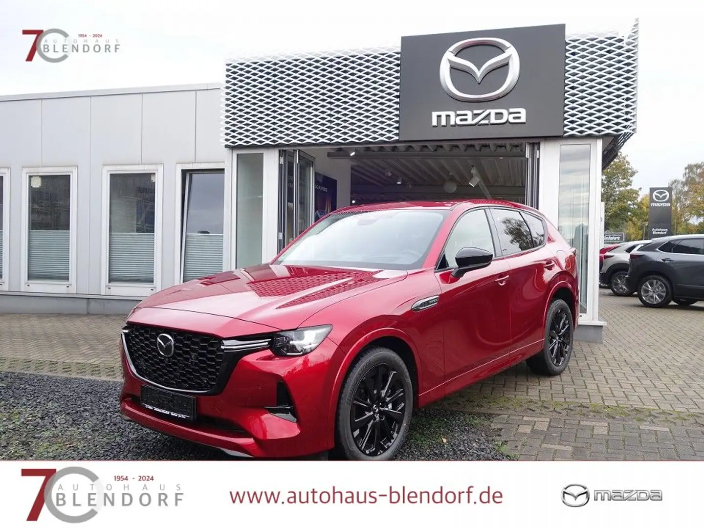 Mazda CX-60 PHEV HOMURA PLUS Leder|BOSE|Panorama|MatrixLED Rot - 1
