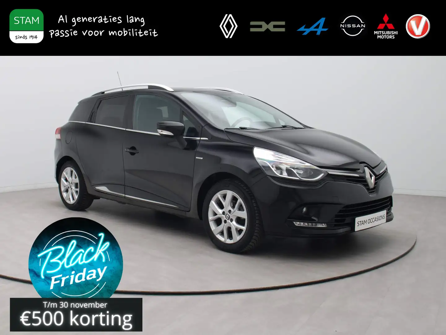 Renault Clio Estate TCe 90pk Limited Airco | Camera | Cruise | Noir - 1