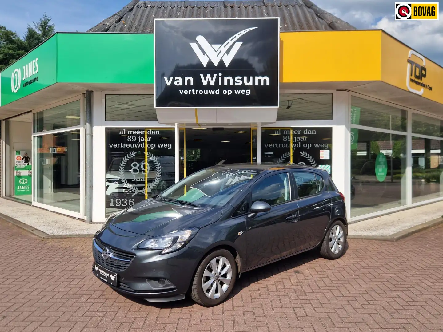 Opel Corsa 1.0 Turbo Edition Trekhaak Armsteun Park Pilot voo Grijs - 1