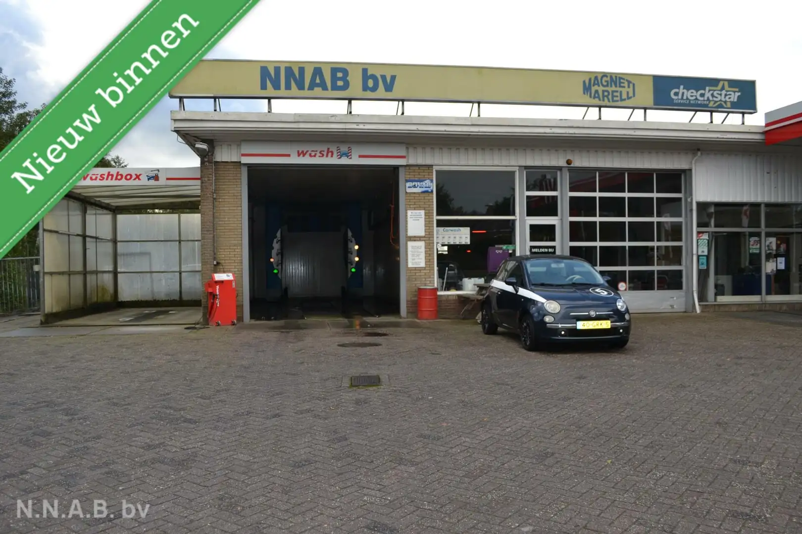 Fiat 500 1.2 Lounge, Airco, NAP, Bleu - 1