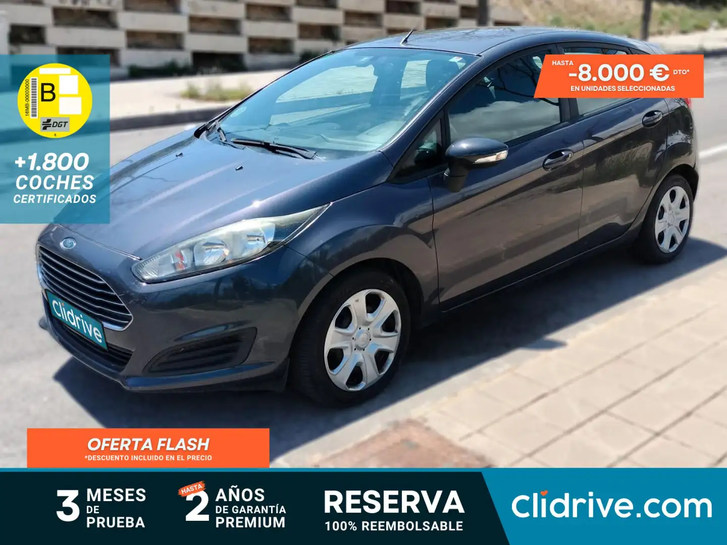 Ford Fiesta 1.5 TDCi Trend Gris - 1