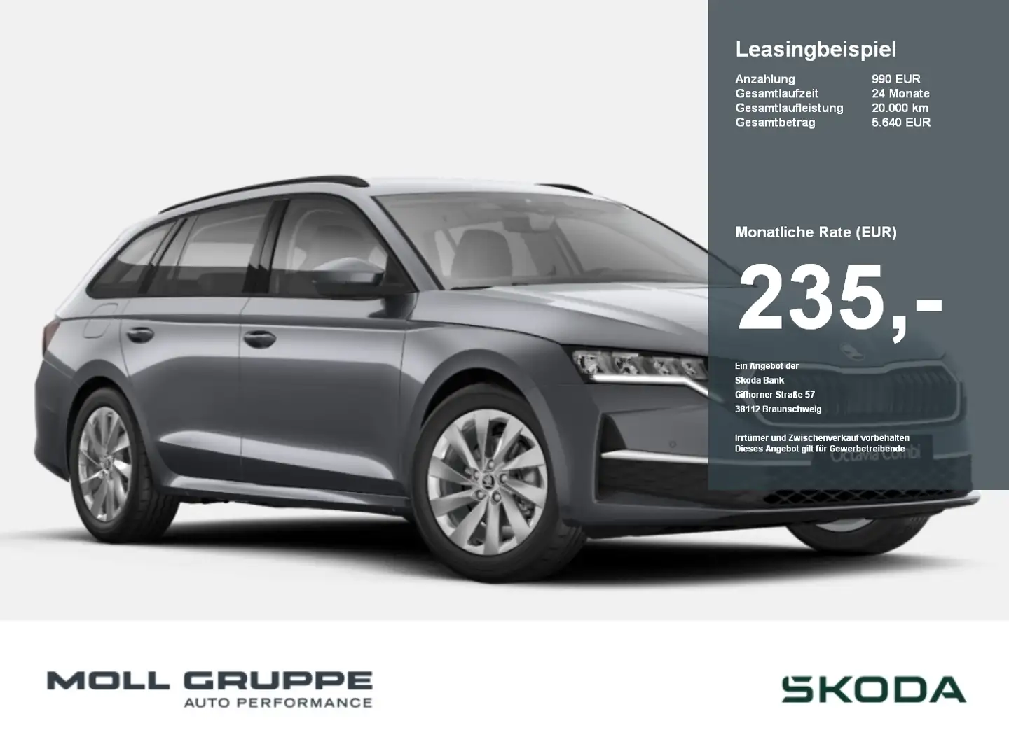 Skoda Octavia Combi 1.5 TSI mHEV W Selection MATRIX Grau - 1