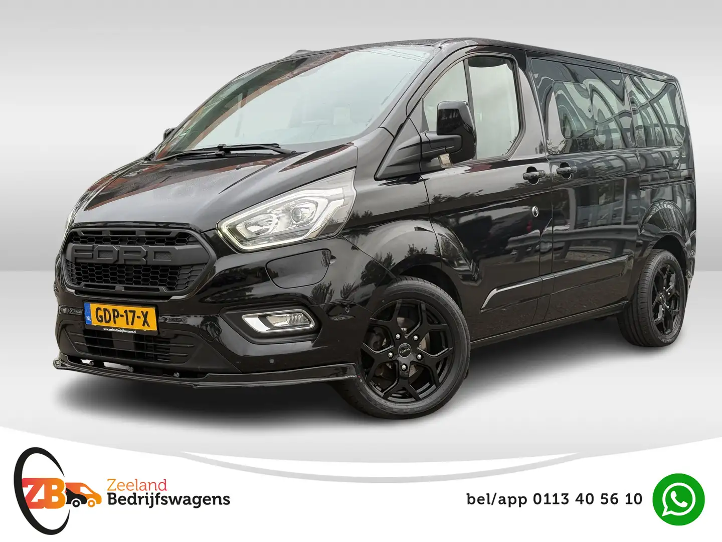 Ford Transit Custom Tourneo 320 1.0 EcoBoost L1H1 PHEV Titanium 8 Pers Zwart - 1