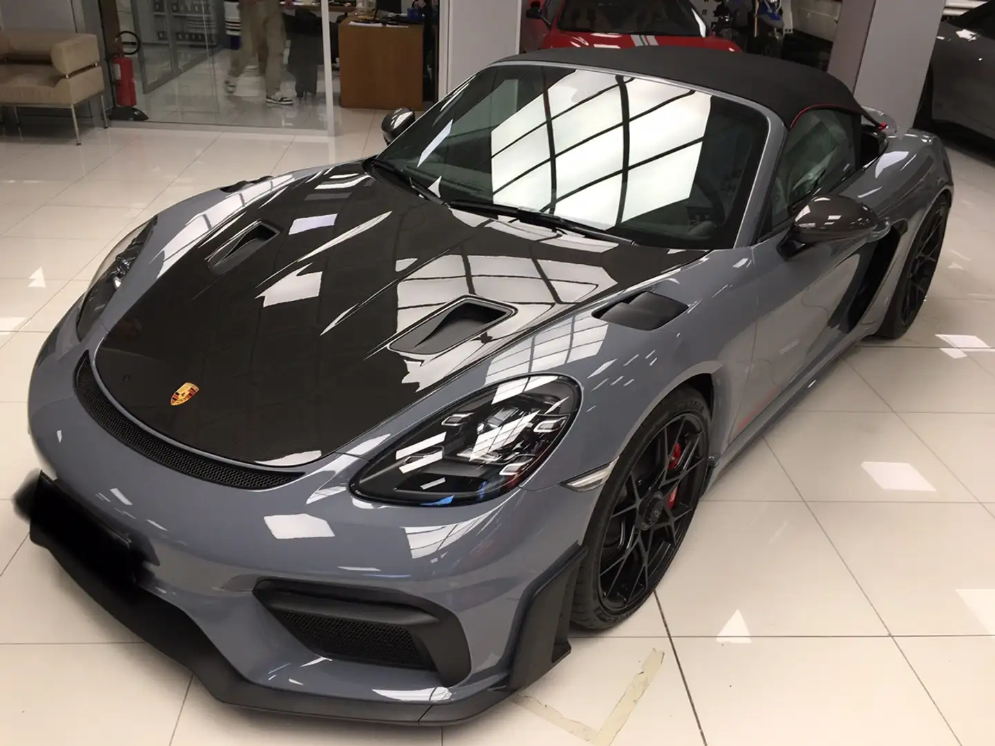 Porsche 718 Spyder 718 4.0 Spyder RS pdk WEISSACH Gris - 1