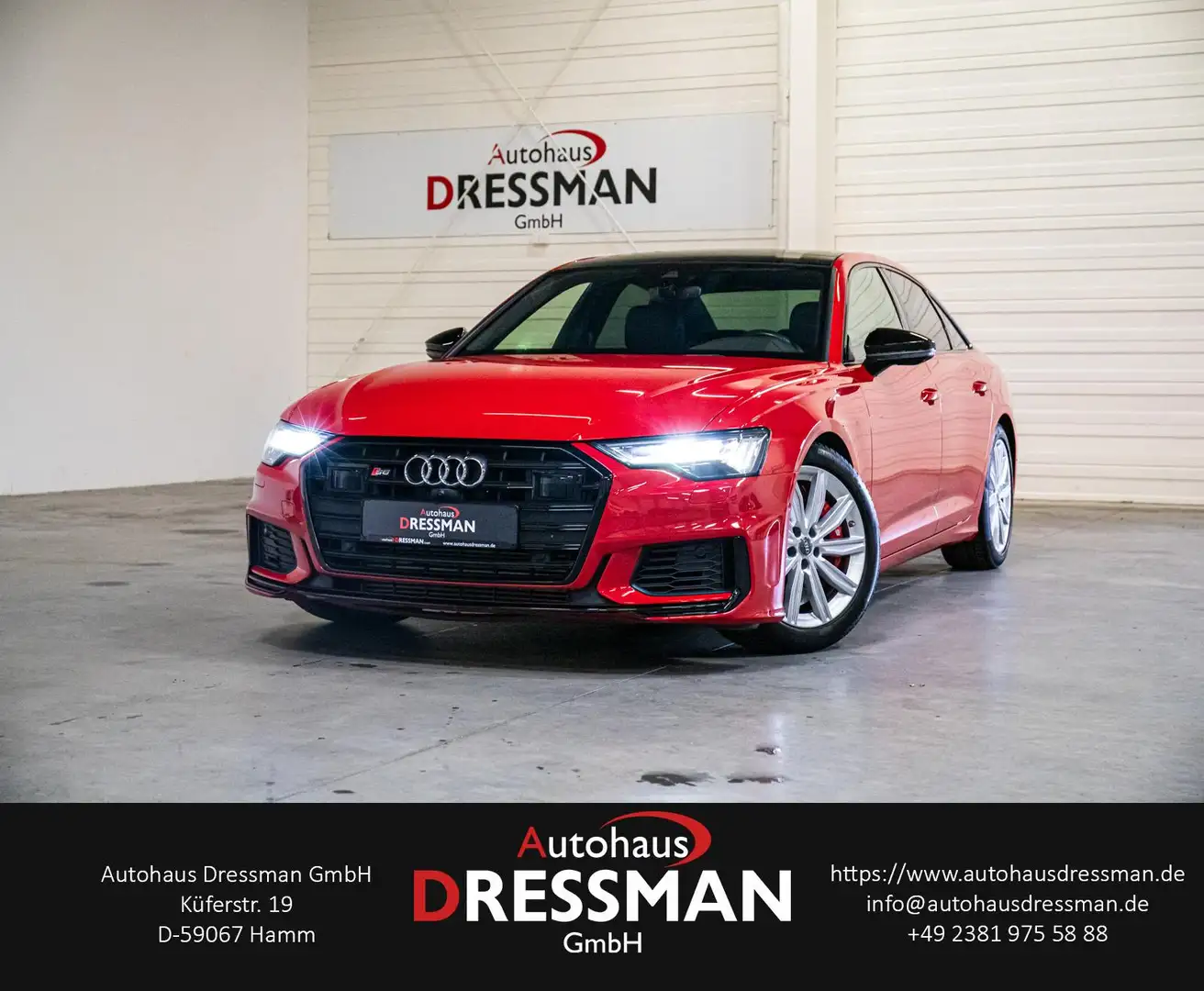 Audi S6 Limousine quattro B&O 360° MATRIX PANO ACC Rot - 1