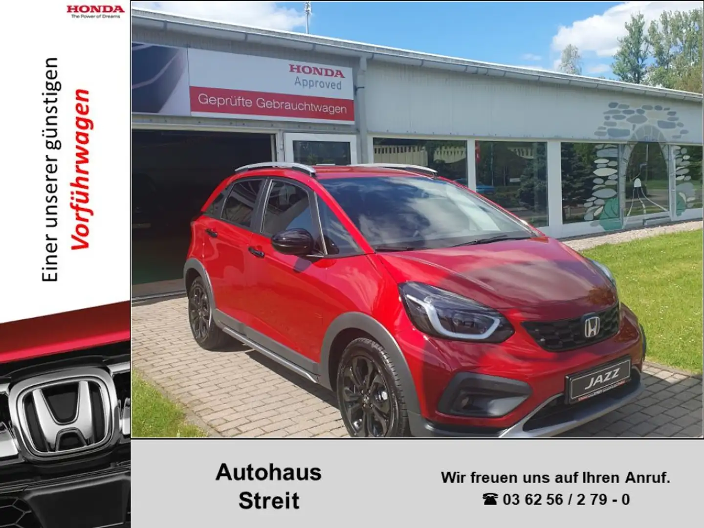 Honda Jazz e:HEV 1.5 i-MMD Hybrid Crosstar Advance Rouge - 1