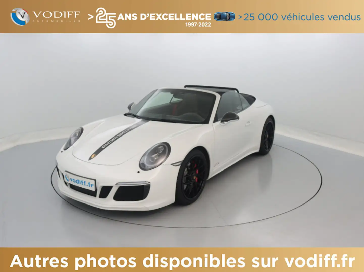 Porsche 991 CARRERA GTS CABRIOLET 450 CV PDK Blanc - 1