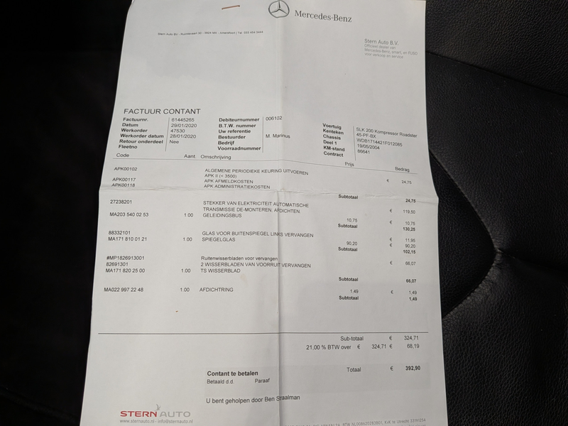 Mercedes-Benz SLK 200 K. Airco, Cruise Control, Stuurbekrachtiging — photo 27