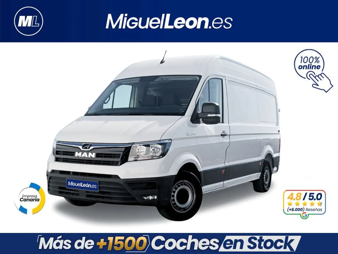 MAN TGE 2.0 140CV 3P L3H2 Blanco - 1