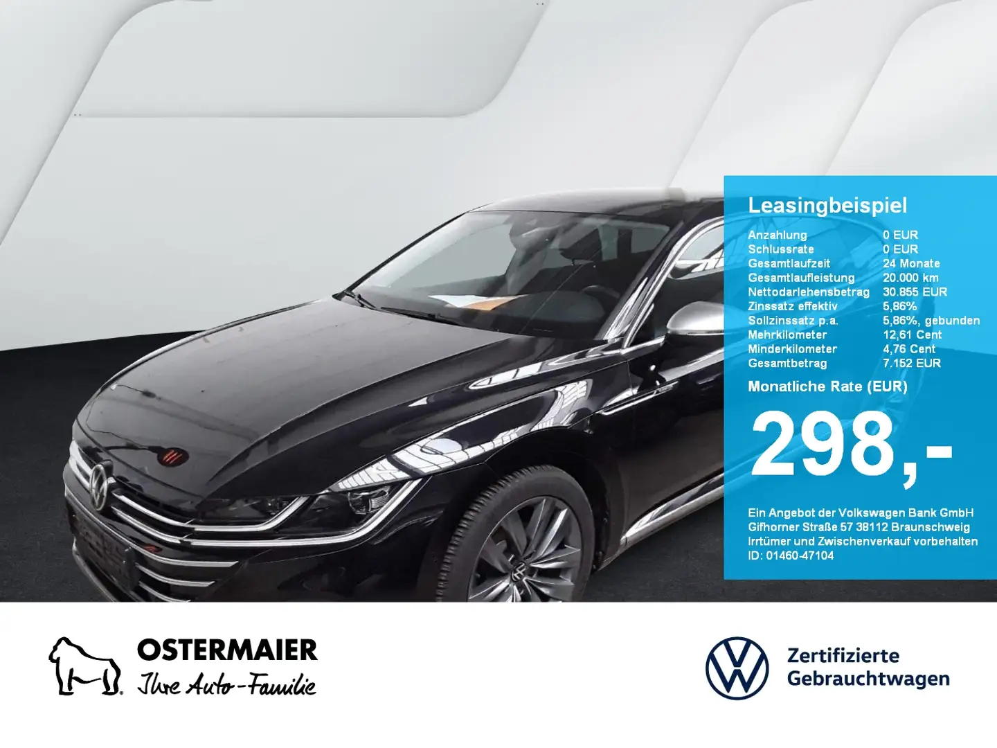 Volkswagen Arteon Shootingbrake ELEGANCE 2.0TSI 190PS IQ.LIGHT.KAMER Noir - 1