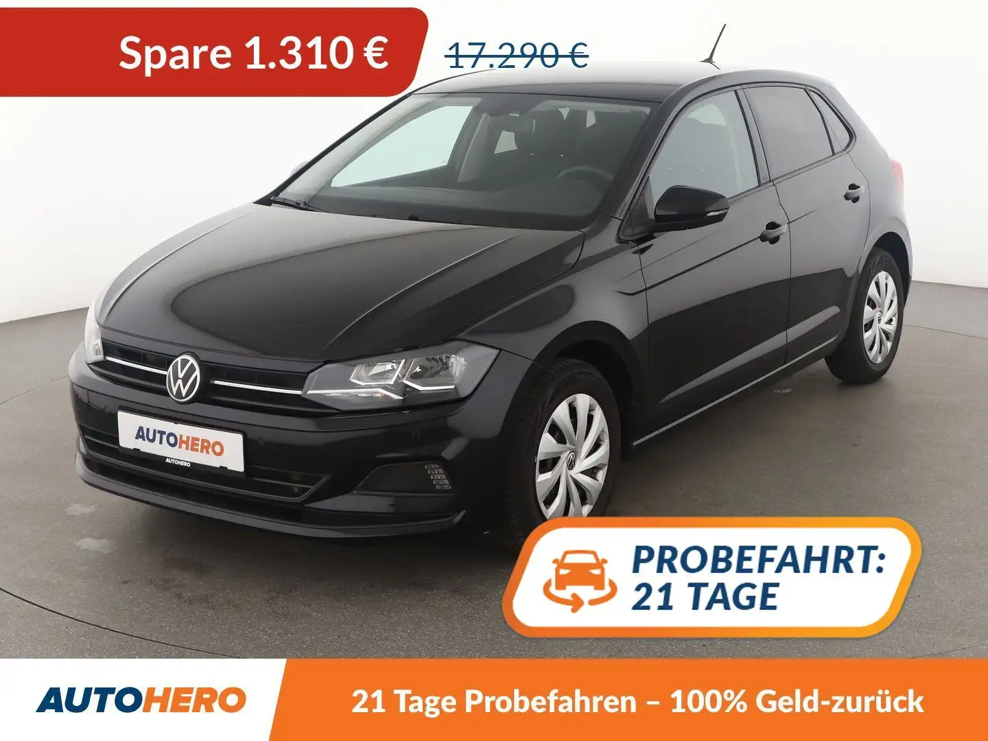 Volkswagen Polo 1.0 TSI Comfortline *LIM*PDC*SHZ* Noir - 1