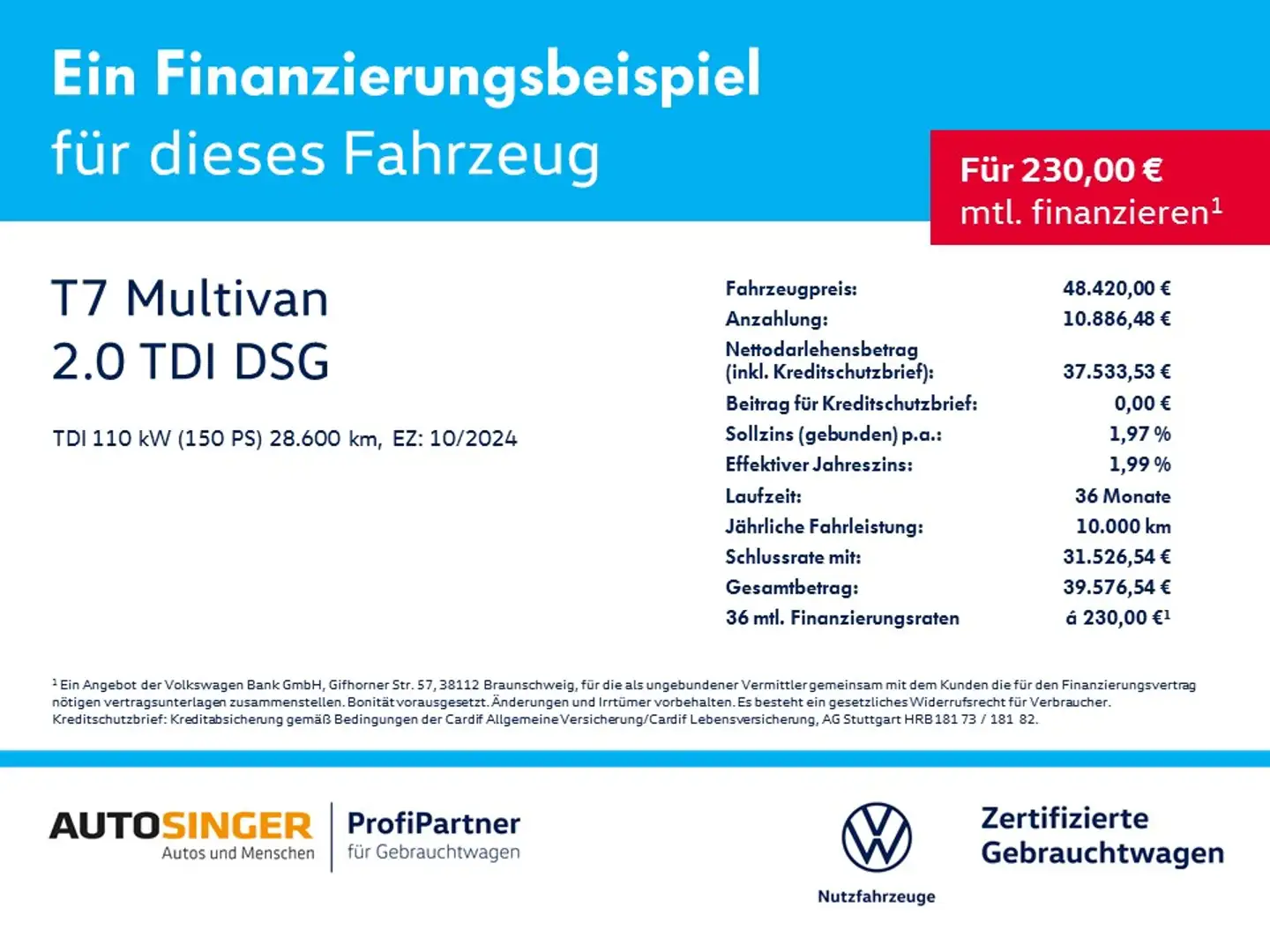 Volkswagen T7 Multivan 2.0 TDI DSG *AHK* 7-S*SHZ*CAM*NAVI*17* Grau - 2