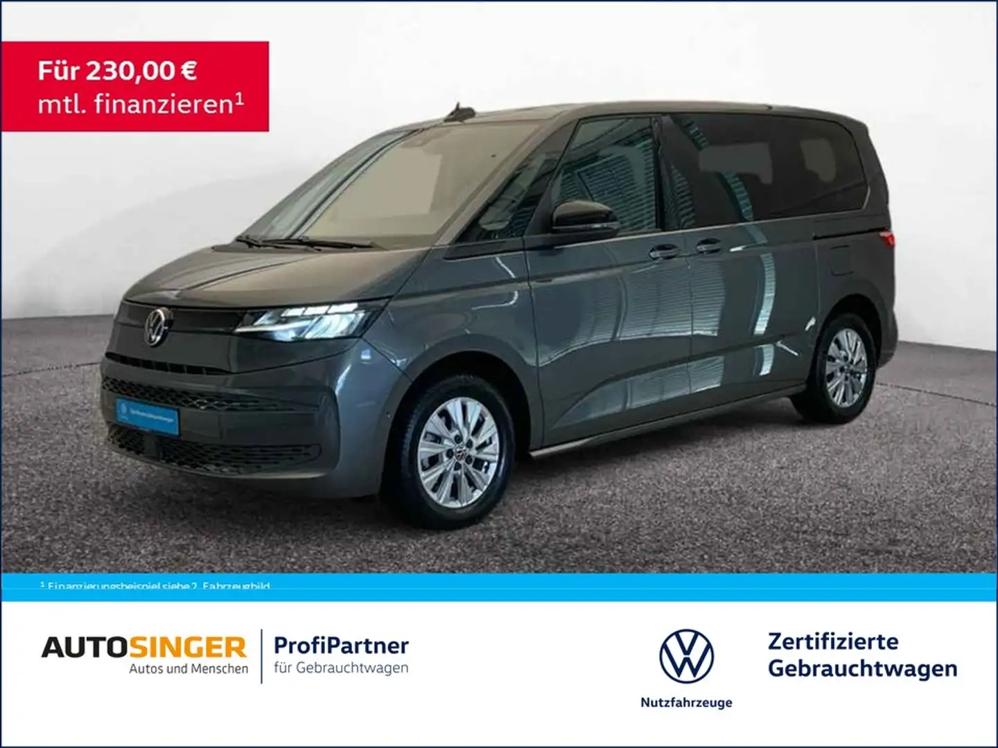 Volkswagen T7 Multivan 2.0 TDI DSG *AHK* 7-S*SHZ*CAM*NAVI*17* Grijs - 1