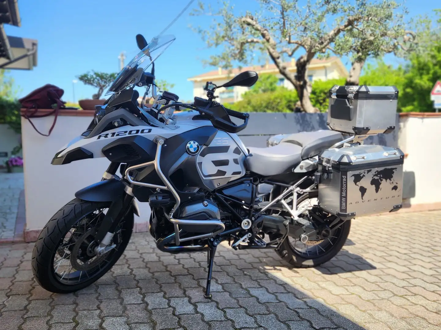 BMW R 1200 GS Adventure Blanc - 1