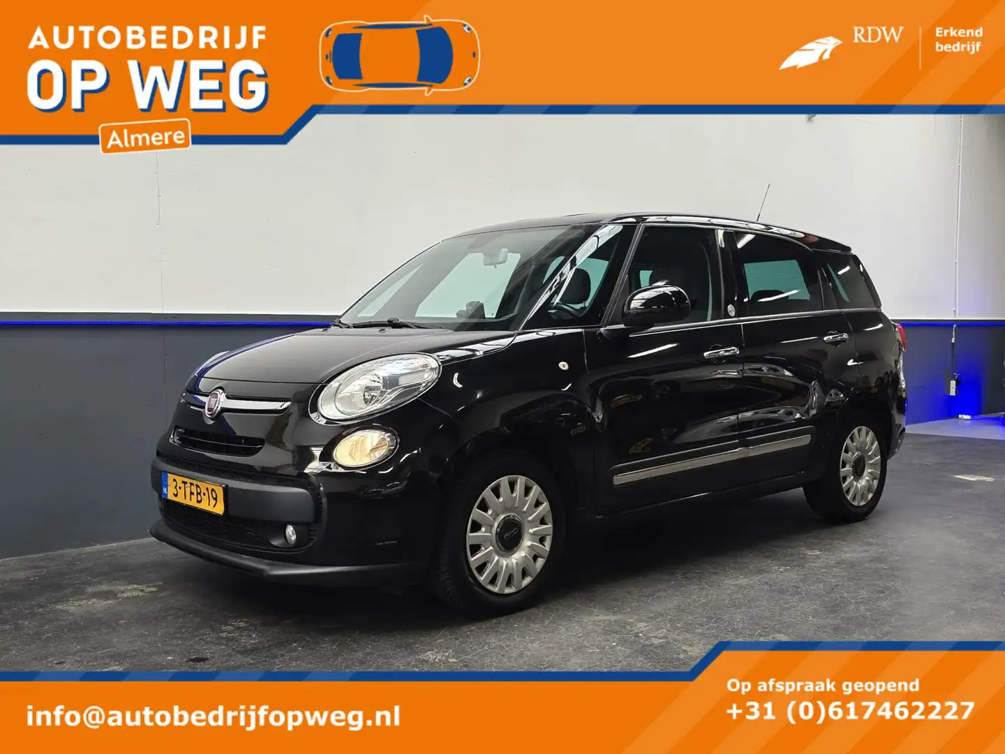Fiat 500L 0.9 TwinAir Easy Eco | Airco | Trekhaak | Uniek! Zwart - 1