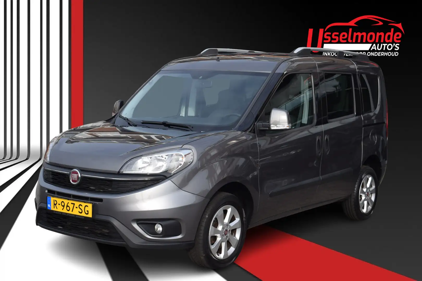 Fiat Doblo 1.4 T-Jet Lounge Climate Cruise PDC Grigio - 1