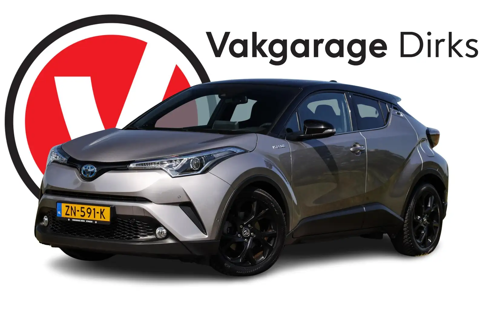 Toyota C-HR 1.8 Hybrid Bi-Tone ✅ Dodehoek ✅ JBL ✅ Camera Gris - 1