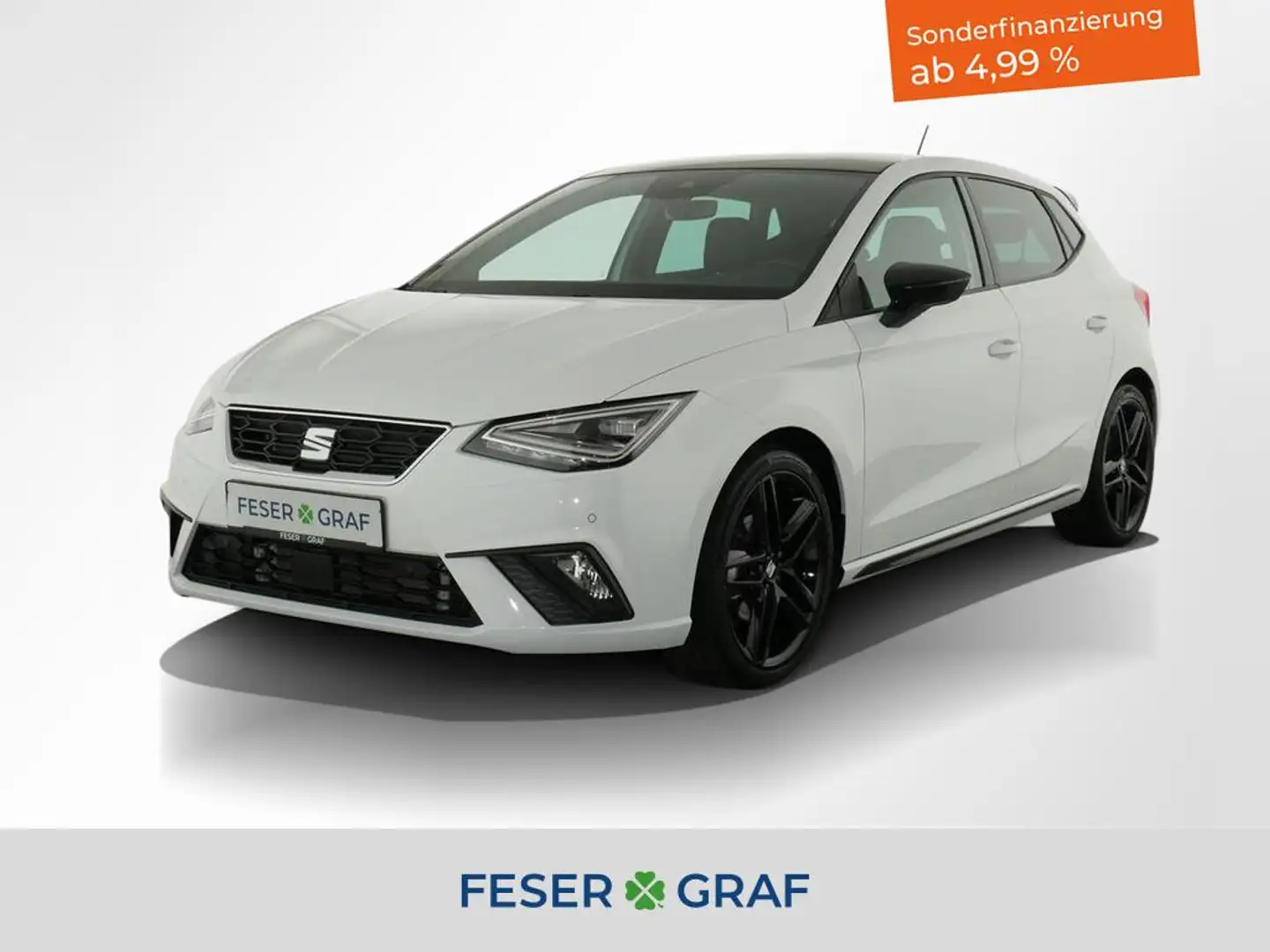 SEAT Ibiza 1.5 TSI FR Pro Black Edition DSG LED / ACC / DAB / Weiß - 1