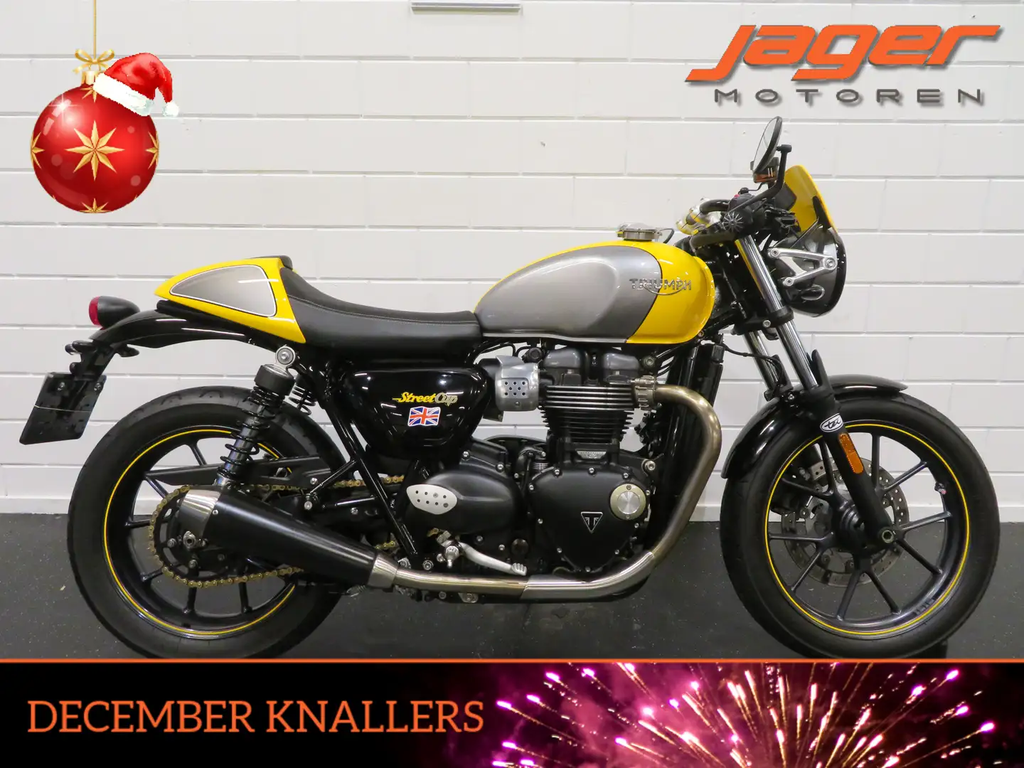 Triumph Street Cup ABS TADELOZE STAAT!! Geel - 1