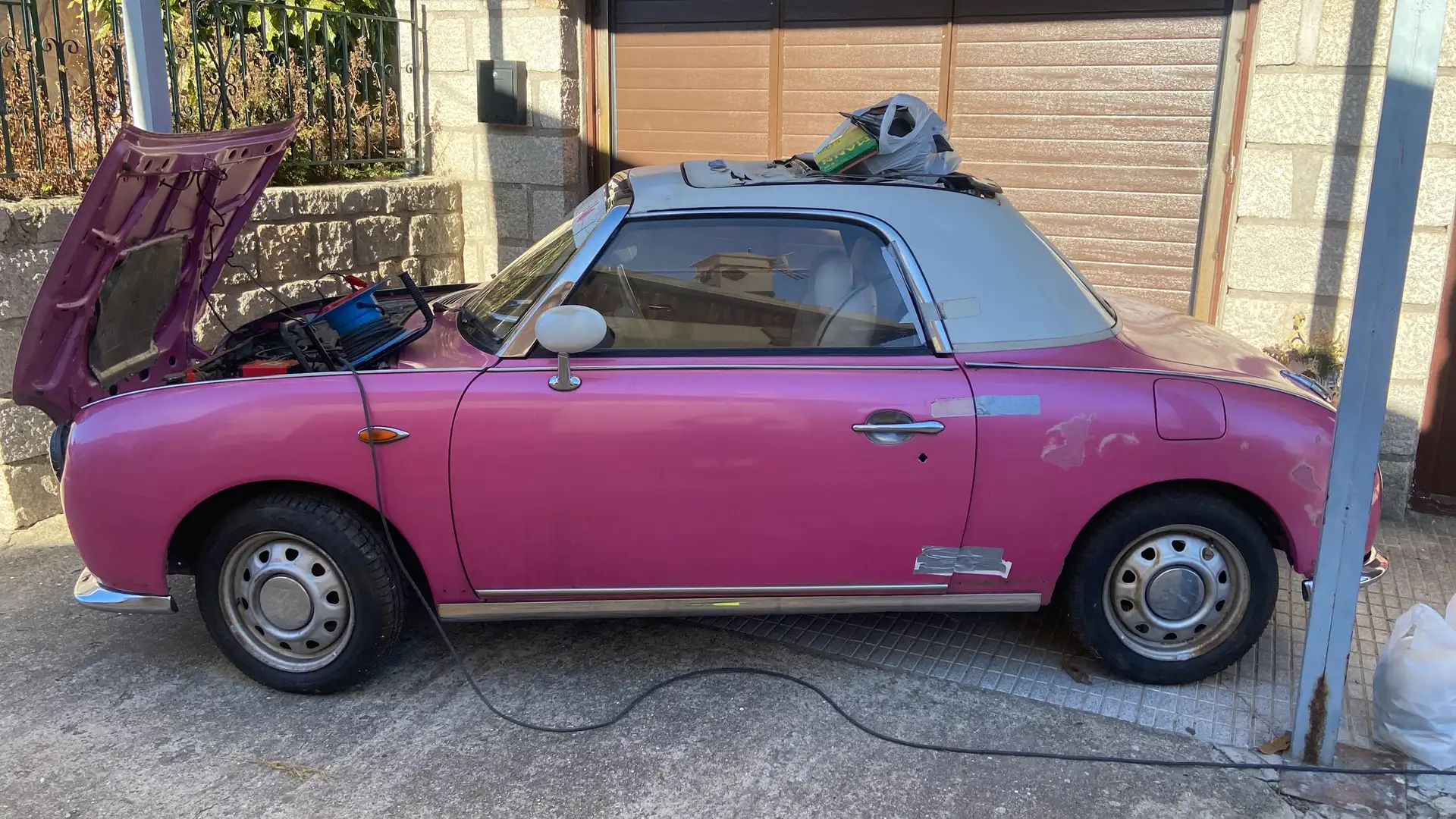 Nissan Figaro Cabrio Violett - 1