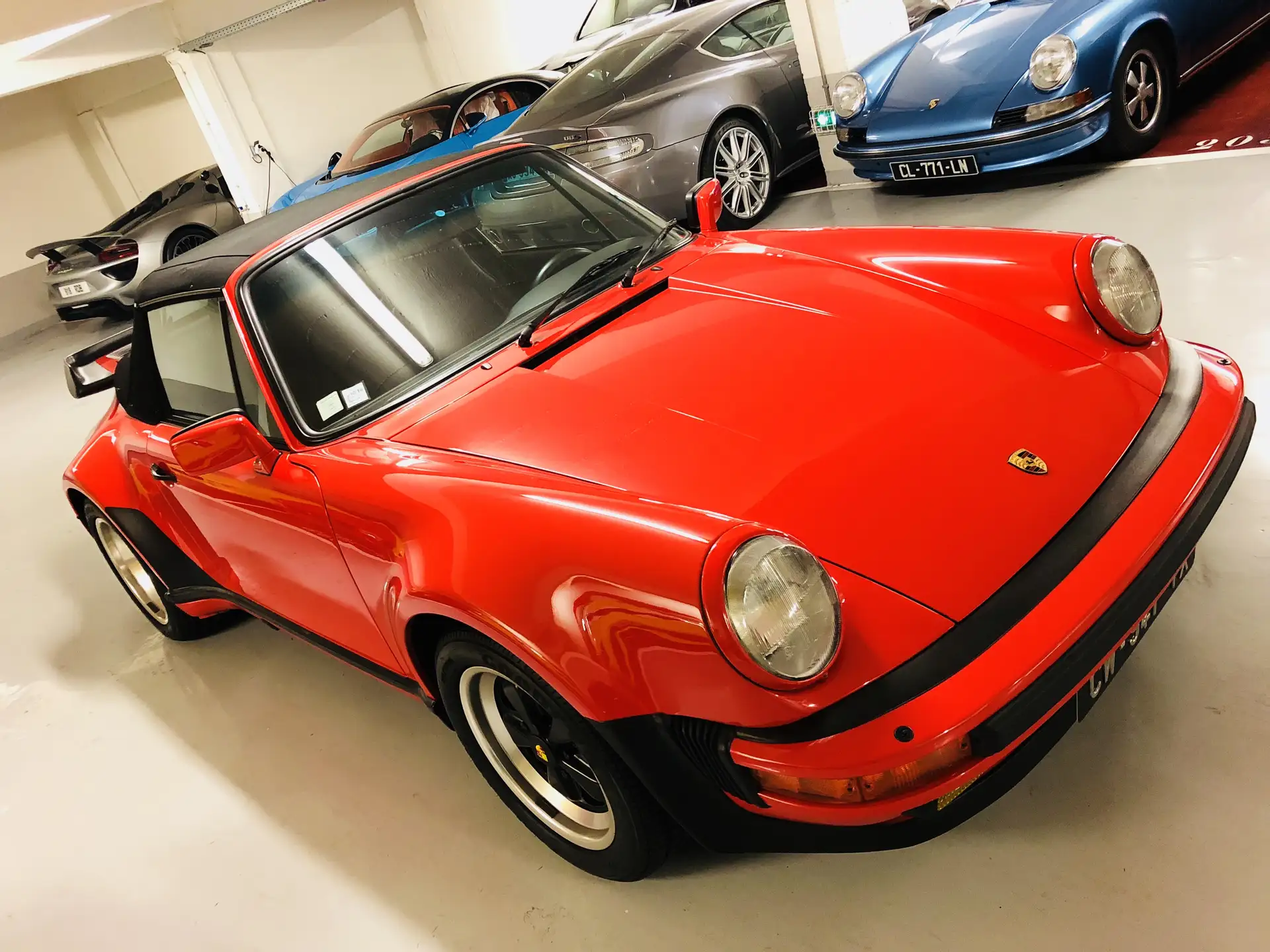 포르쉐 911 Turbo Cabriolet 1988 빨강 사진 5