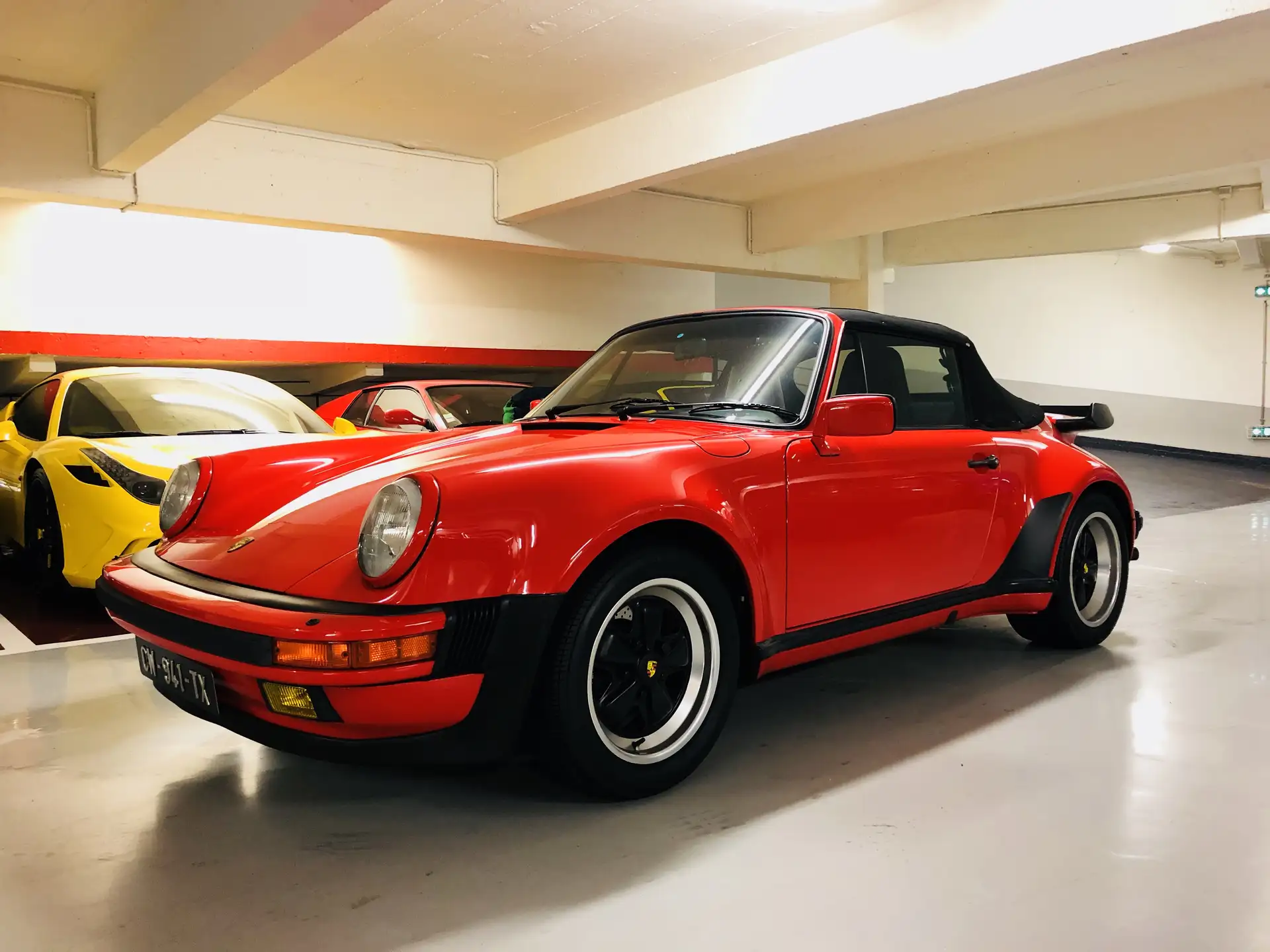 포르쉐 911 Turbo Cabriolet 1988 빨강 사진 1
