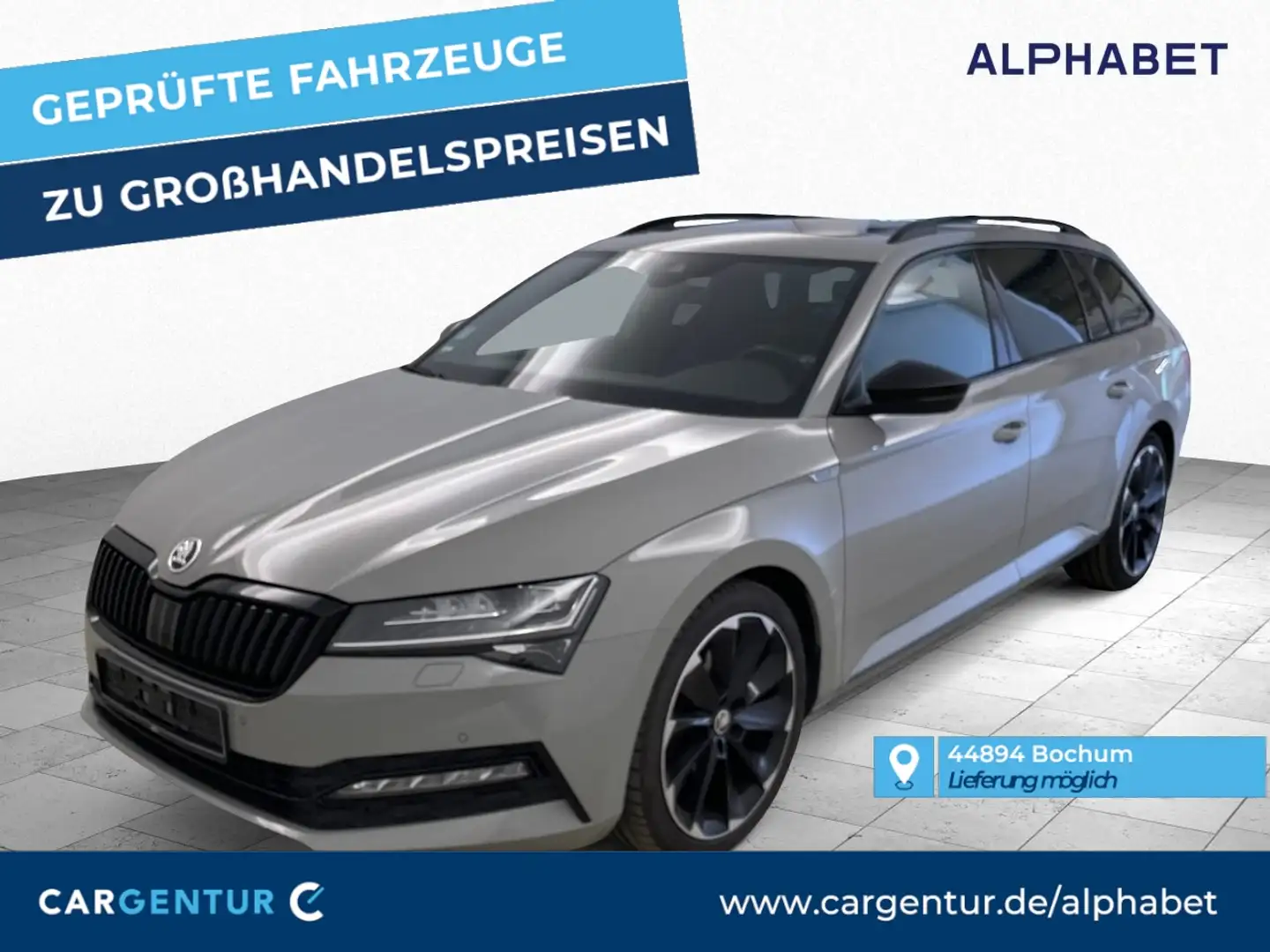 Skoda Superb Combi 2.0 TDI SportLine AHK Virtual Pano Grau - 1