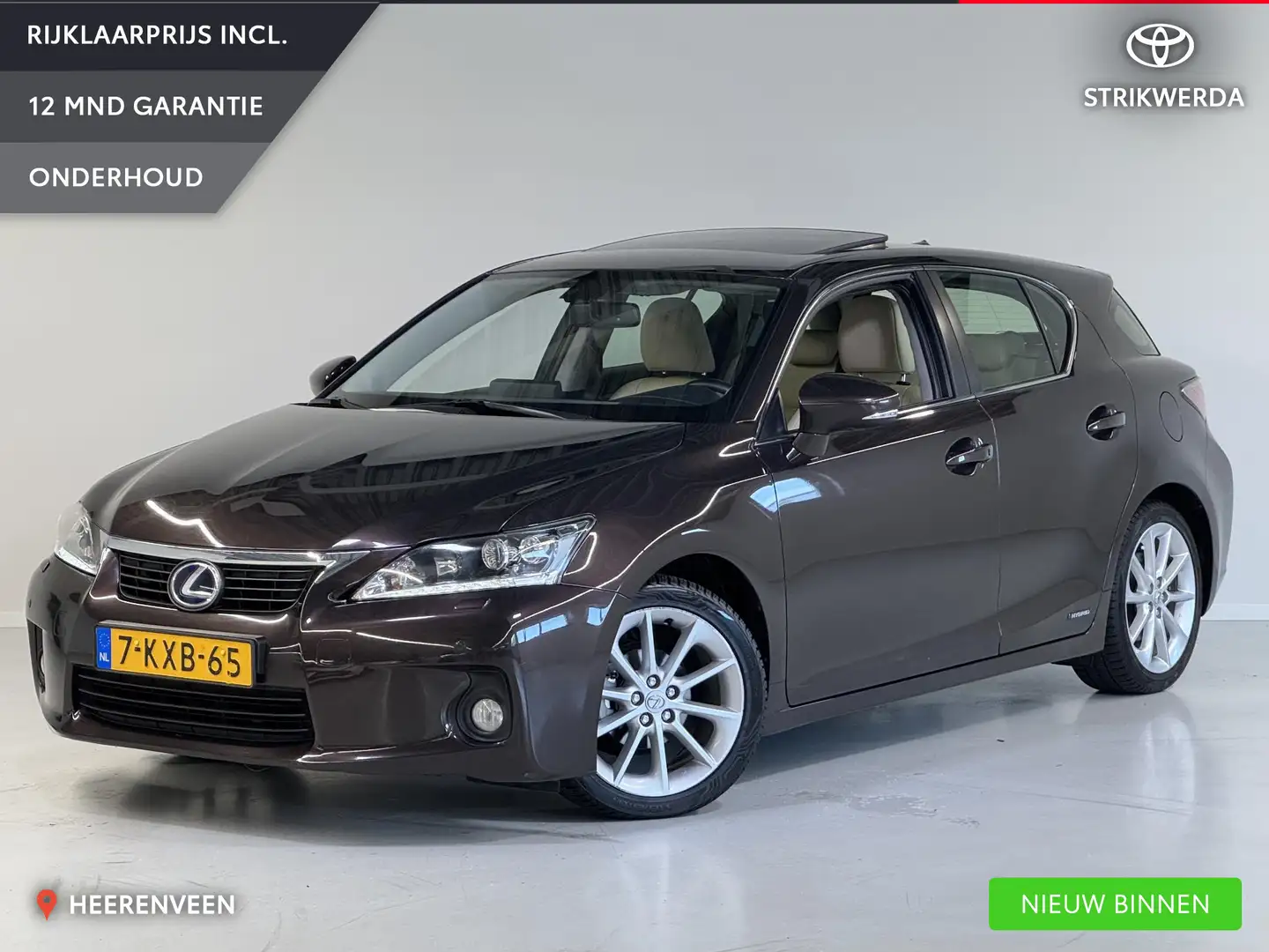 Lexus CT 200h Luxury Line | Crème leder | Mark Levinson | Geheug Brun - 1