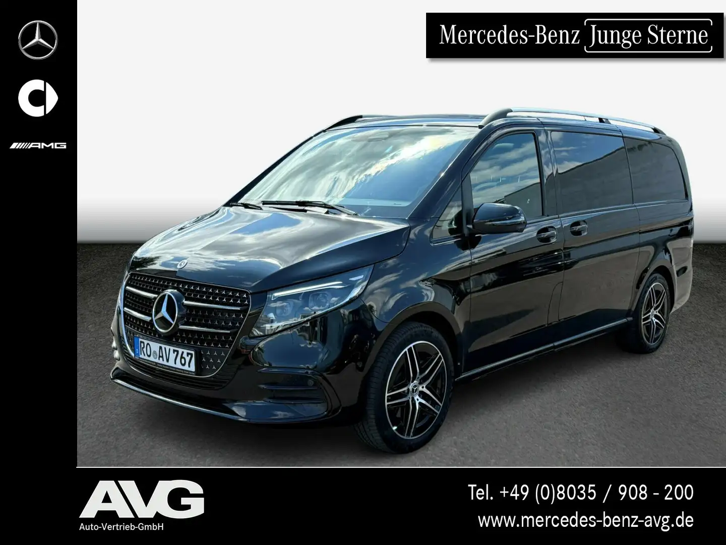Mercedes-Benz V 300 V 300 d 4MATIC EXCLUSIVE Lang AMG Pano LED 360° Schwarz - 1