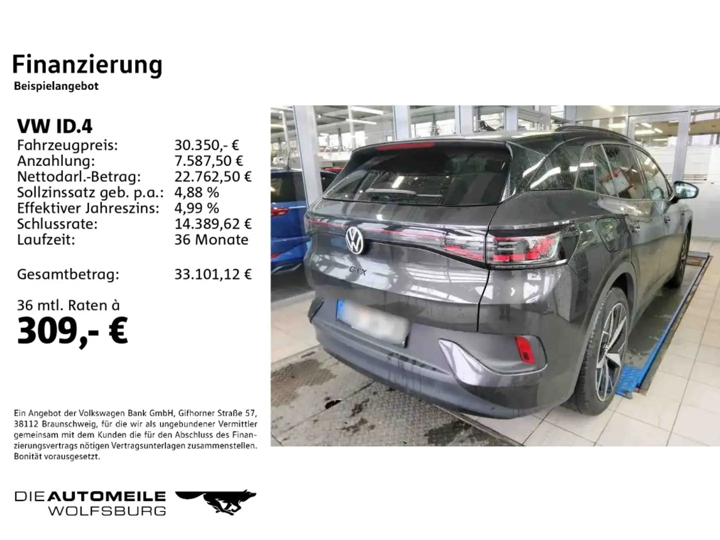 Volkswagen ID.4 4Motion GTX Matrix/Pano/HeadUp/ACC Grau - 2