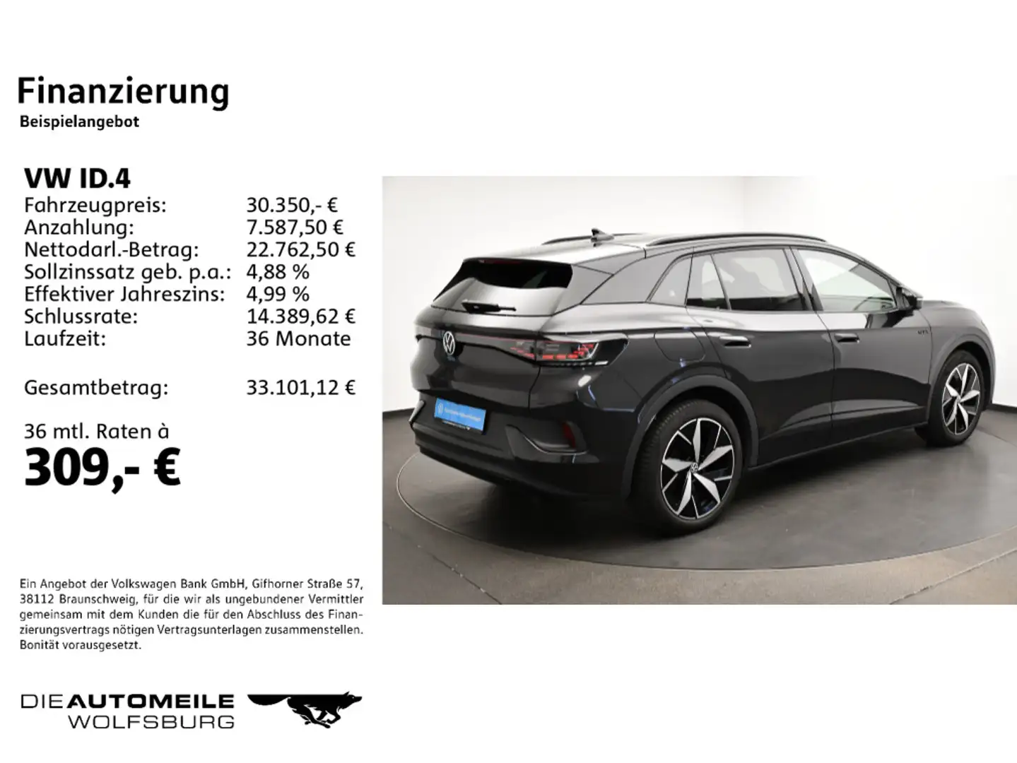 Volkswagen ID.4 4Motion GTX Matrix/Pano/HeadUp/ACC Szary - 2