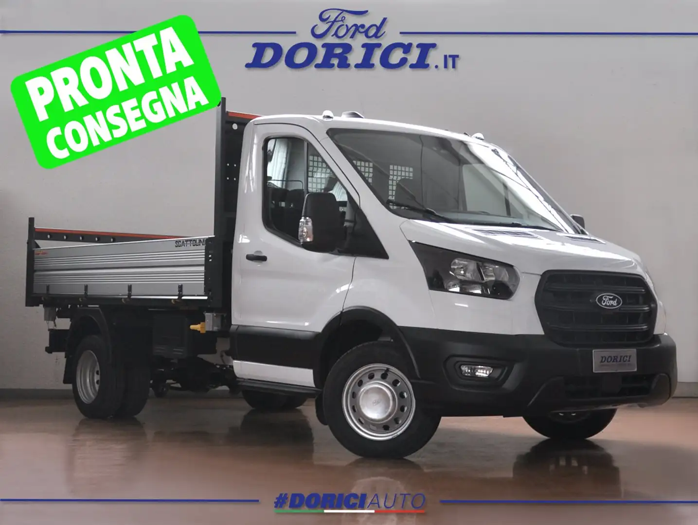 Ford Transit 350 2.0 EcoBlue 130Cv RWD Ribaltabile Trend + IVA Bianco - 1