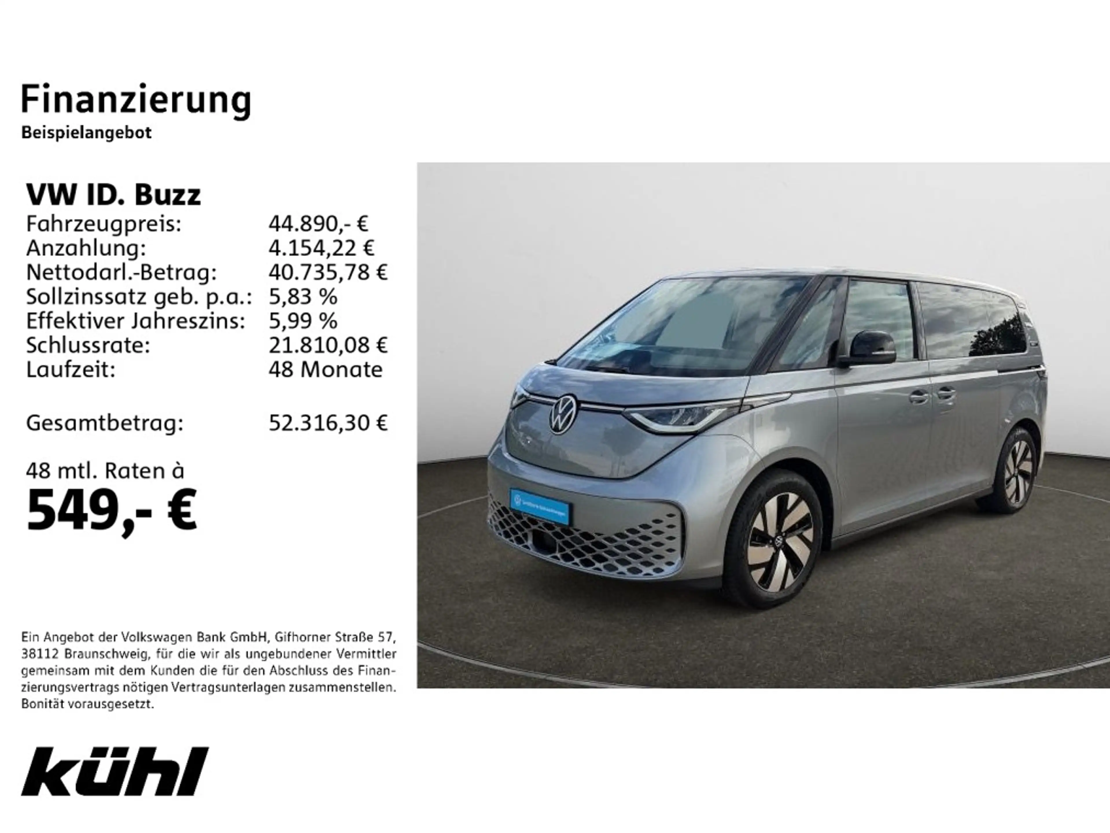 Volkswagen ID. Buzz ID.Buzz Bus 210 kW Pro Style plus Paket,LM19 — photo 2