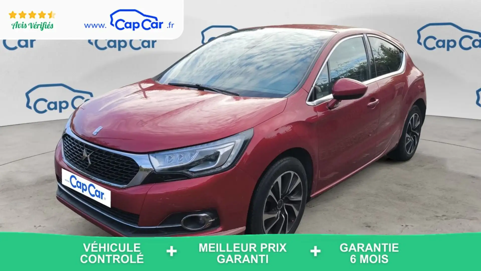 DS Automobiles DS 4 1.6 THP 165 BVA6 So Chic Rouge - 1