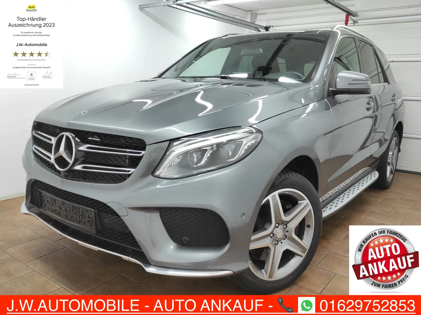 Mercedes-Benz GLE 400 4Matic 9G-TRONIC AMG-LINE PANORAMA LEDER 360° Gris - 2